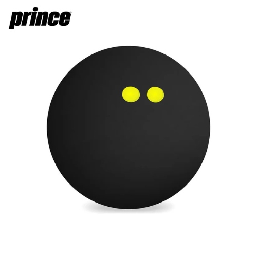 כדור לסקווש ומטקות חופים 2 נקודות צהובות Prince Squash Ball Rebel