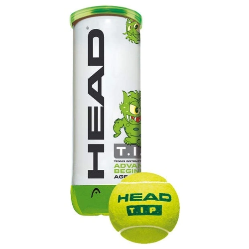 3 כדורי טניס לילדים ונערים מתחילים HEAD TIP Green
