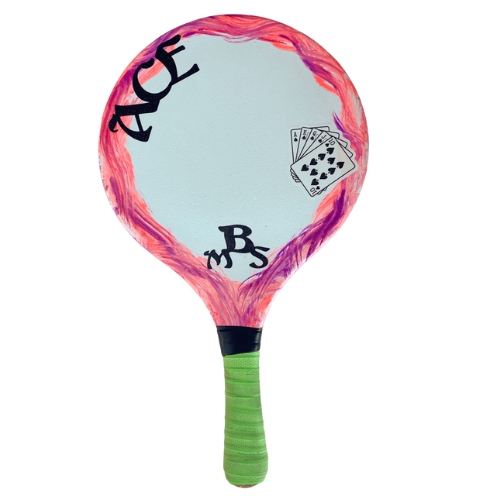 מטקות קרבון מלא - צבע לבן הילה ורודה סגולה