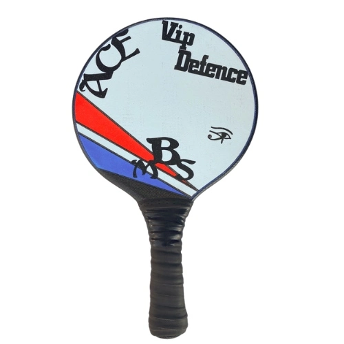 מטקות קרבון מלא - צבע לבן עם פס אדום וכחול